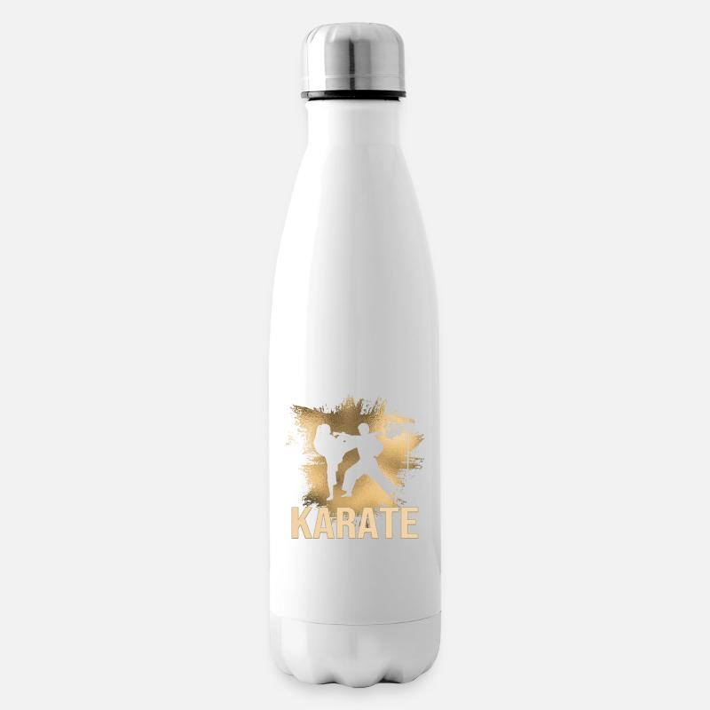 Karate - Isolierflasche - Weiß