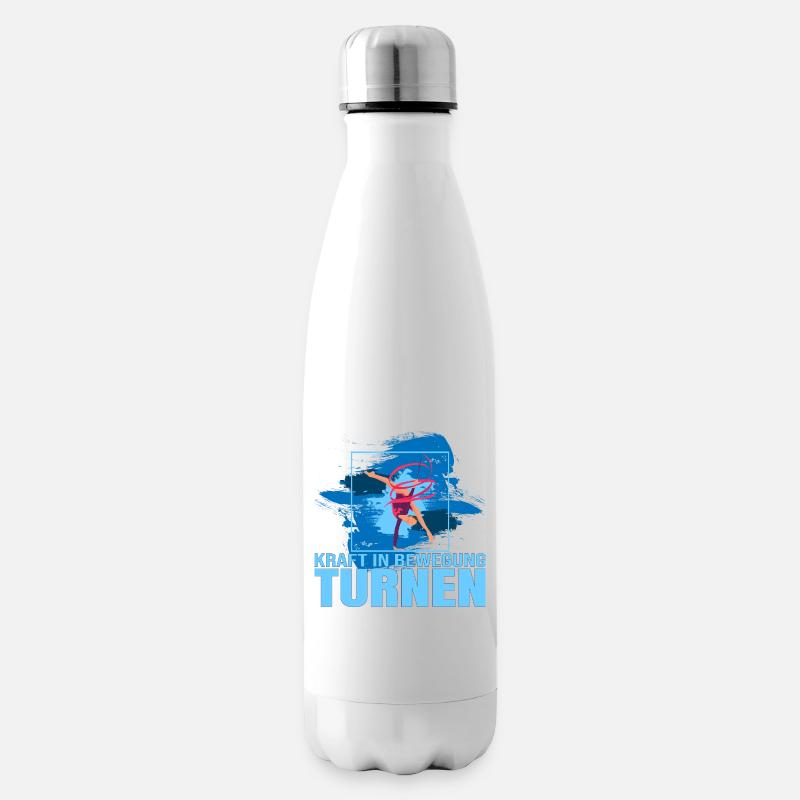 Kraft in Bewegung - Turnen - Isolierflasche - Weiß