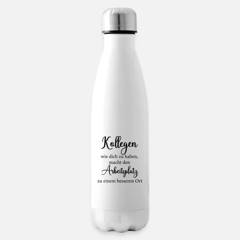 Arbeitskollegen Kollegen Kollegin Spruch Geschenk - Isolierflasche - Weiß