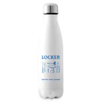 Locker bleiben Papa macht das schon - Vatertag - Isolierflasche - Weiß - Rechts
