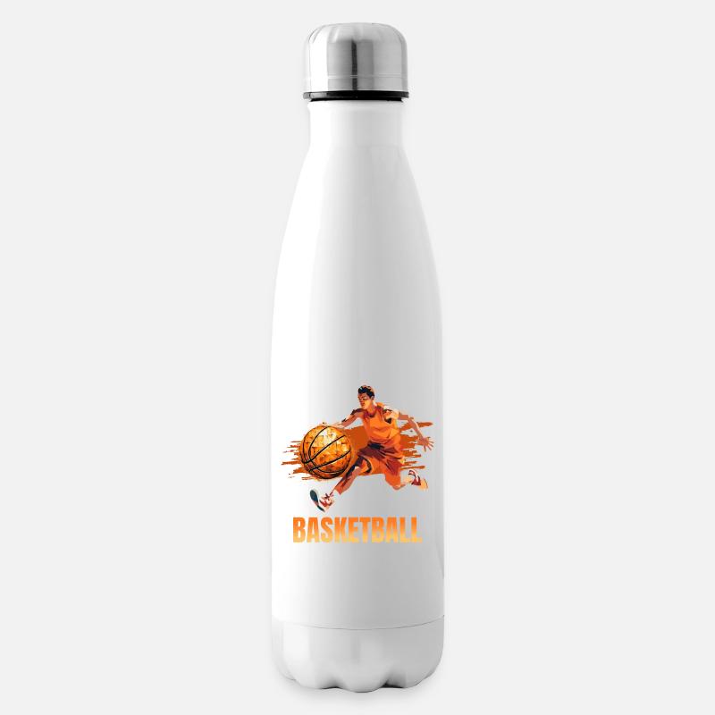 Basketball - Isolierflasche - Weiß
