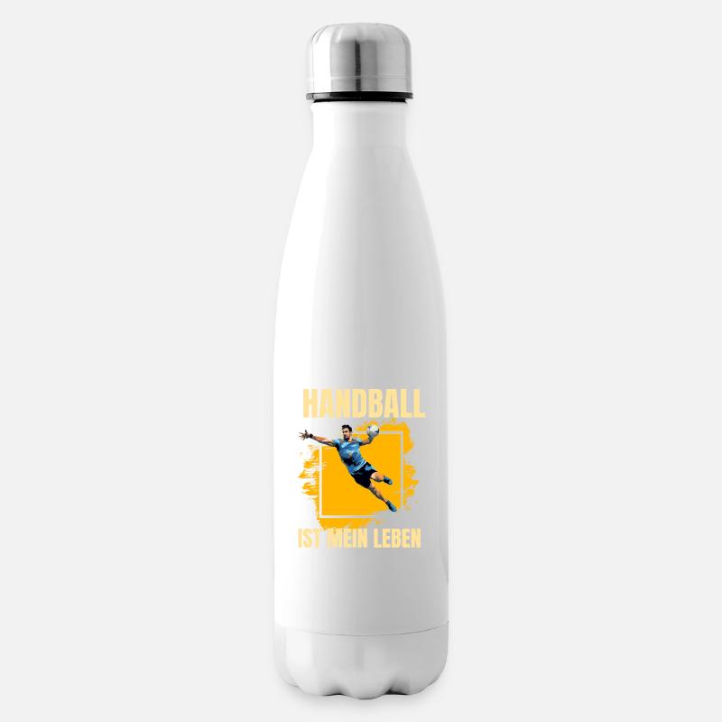 Handball ist mein Leben - Isolierflasche - Weiß