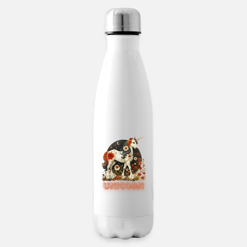 Einhorn - Isolierflasche - Weiß