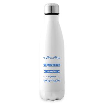 Papa, tu nous as déjà le cadeau parfait - Bouteille isotherme - blanc - Droite
