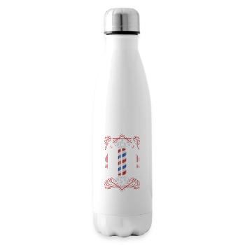 Chemise de coiffeur L’élégance à chaque coupe - Bouteille isotherme - blanc - Droite