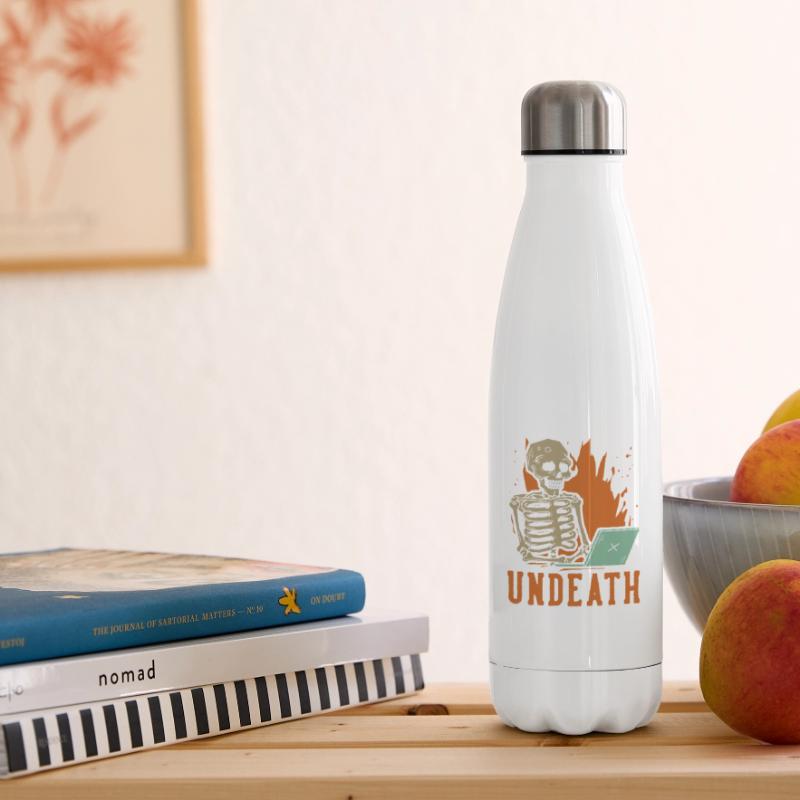 Developer Coder Programmer Skeleton Undeath Insulated Water Bottle