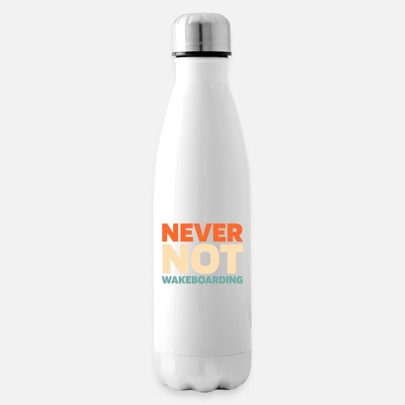 Wakeboard Wakeboarder - Insulated Water Bottle - white