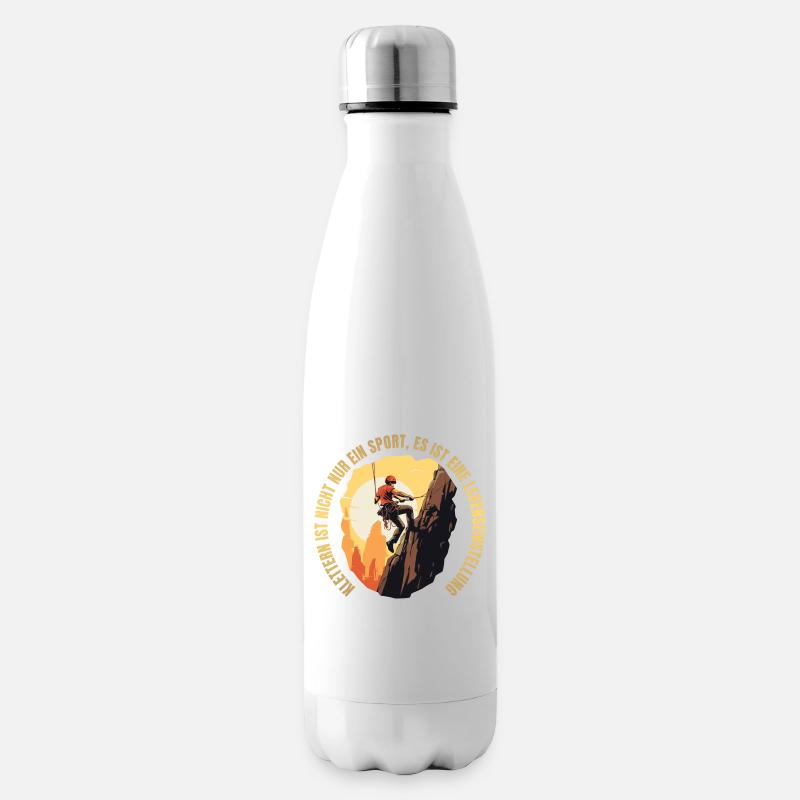 Klettern ist nicht nur ein Sport - Isolierflasche - Weiß