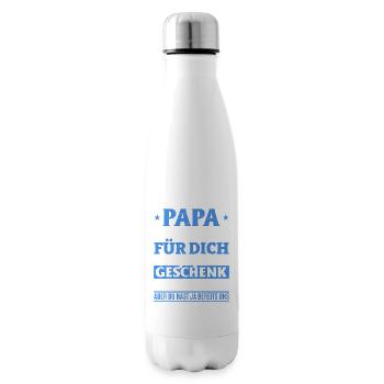 Papa, tu nous as déjà le cadeau parfait - Bouteille isotherme - blanc - Droite