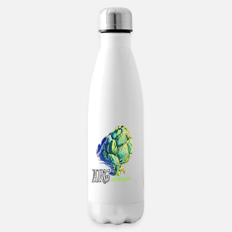 ARTischocke - Isolierflasche - Weiß