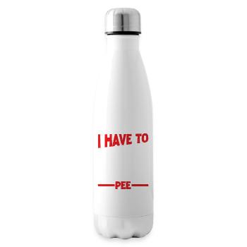 I Have To Pee 36 - Isolierflasche - Weiß - Rechts