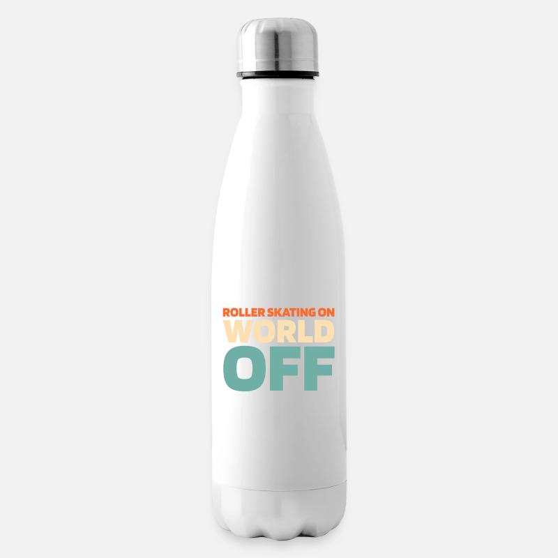Rollschuhe Rollschuhlaufen - Isolierflasche - Weiß
