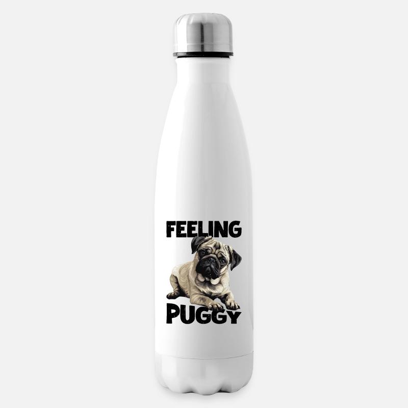 Se sentir Puggy 2 - Bouteille isotherme - blanc