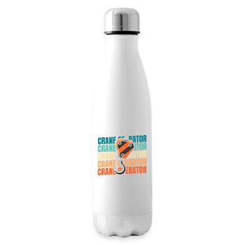 Crane Operator Crane Operator - Insulated Water Bottle - white - Right