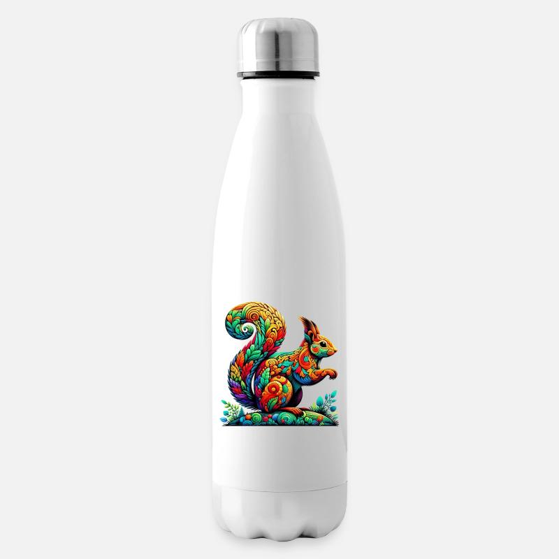 Eichhörnchen - Isolierflasche - Weiß