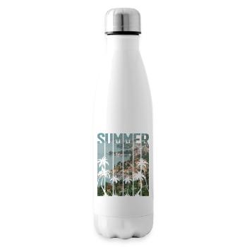 Croatia Croatia Hrvatska travel summer opatija - Insulated Water Bottle - white - Right