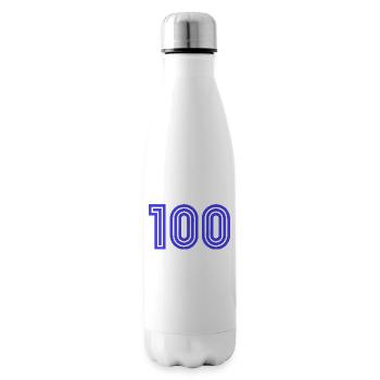 100. 100 YEARS. 100th ANNIVERSARY. BIRTHDAY 100 - Insulated Water Bottle - white - Right