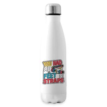 You Had Me At Feet In Straps 57 - Insulated Water Bottle - white - Right