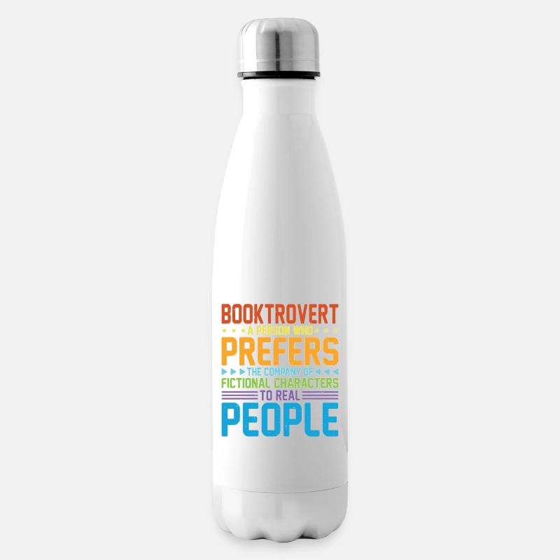 Booktrovert Definition Description 30 - Isolierflasche - Weiß