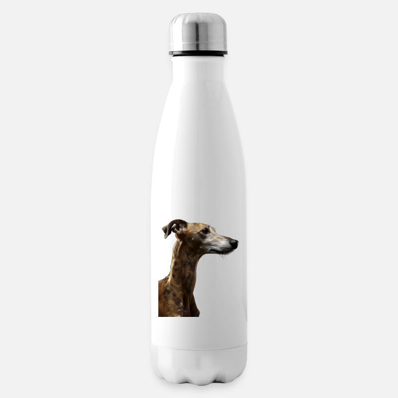 Whippet - Isolierflasche - Weiß