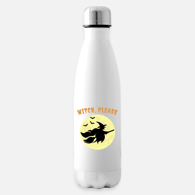 Hexe, bitte Halloween - Isolierflasche - Weiß