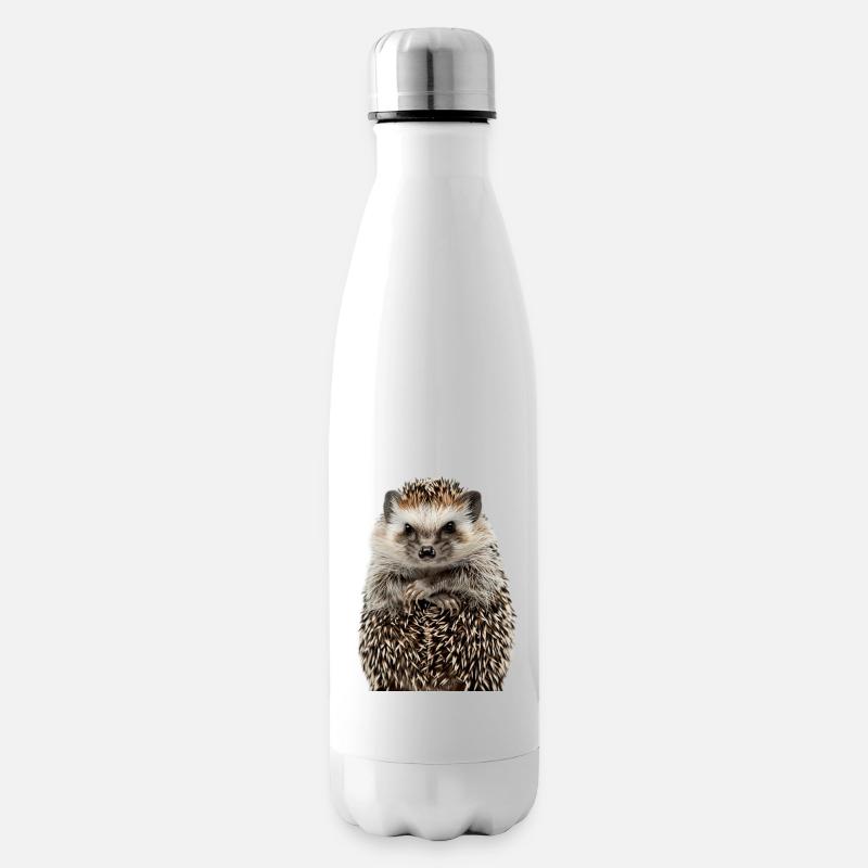 Igel - Isolierflasche - Weiß