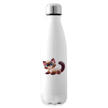 Siamese 14 - Insulated Water Bottle - white - Right