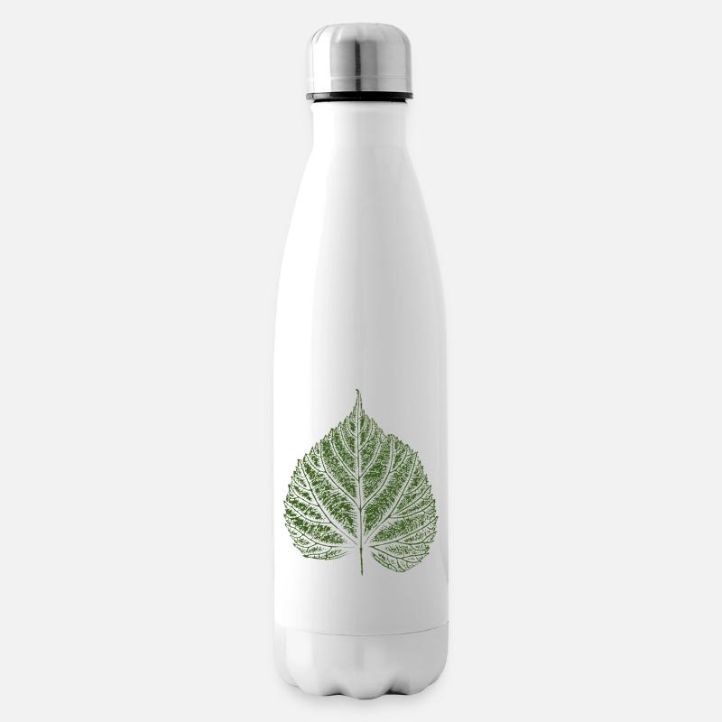 Feuille de tilleul / Feuille de tilleul - Bouteille isotherme - blanc