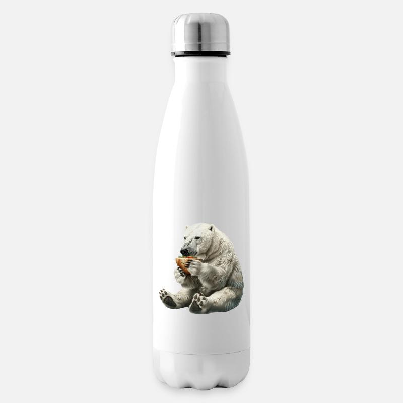 Eisbär - Isolierflasche - Weiß