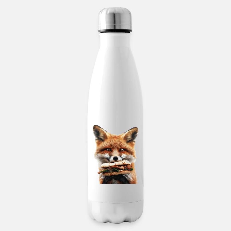 Fuchs - Isolierflasche - Weiß