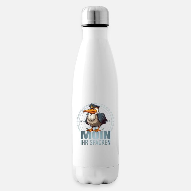 Moin ihr Spacken - Isolierflasche - Weiß
