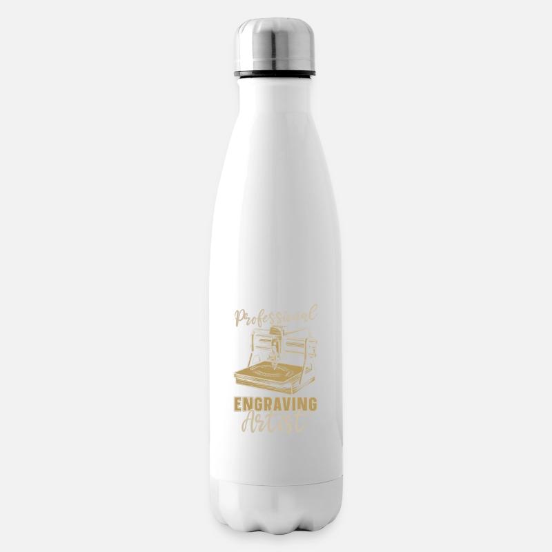 Graveur - Bouteille isotherme - blanc