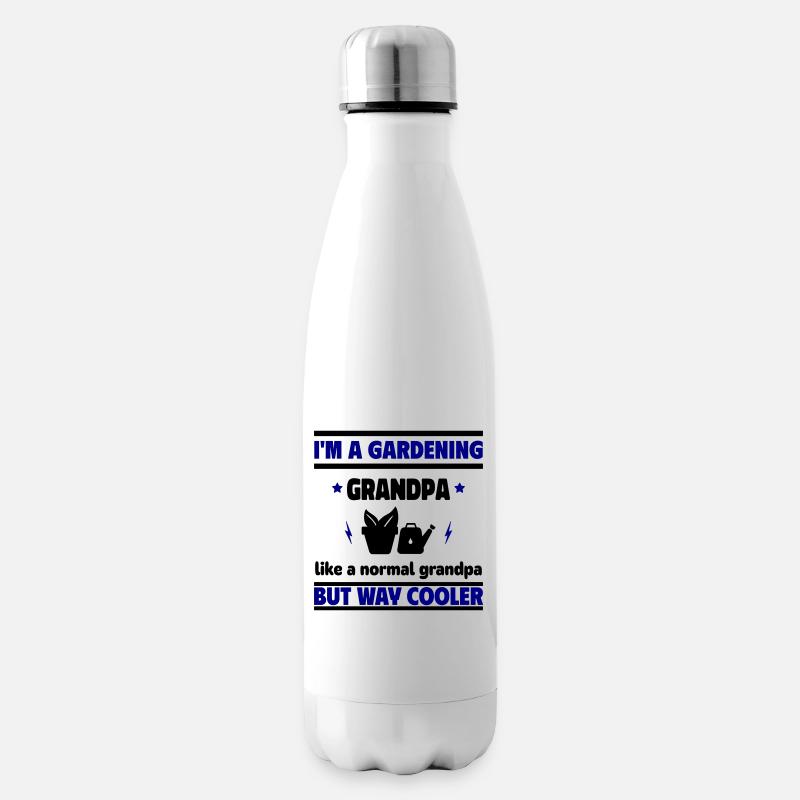 Ich bin ein Gartenopa - Isolierflasche - Weiß