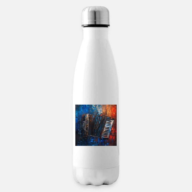 Akkordeon - Isolierflasche - Weiß