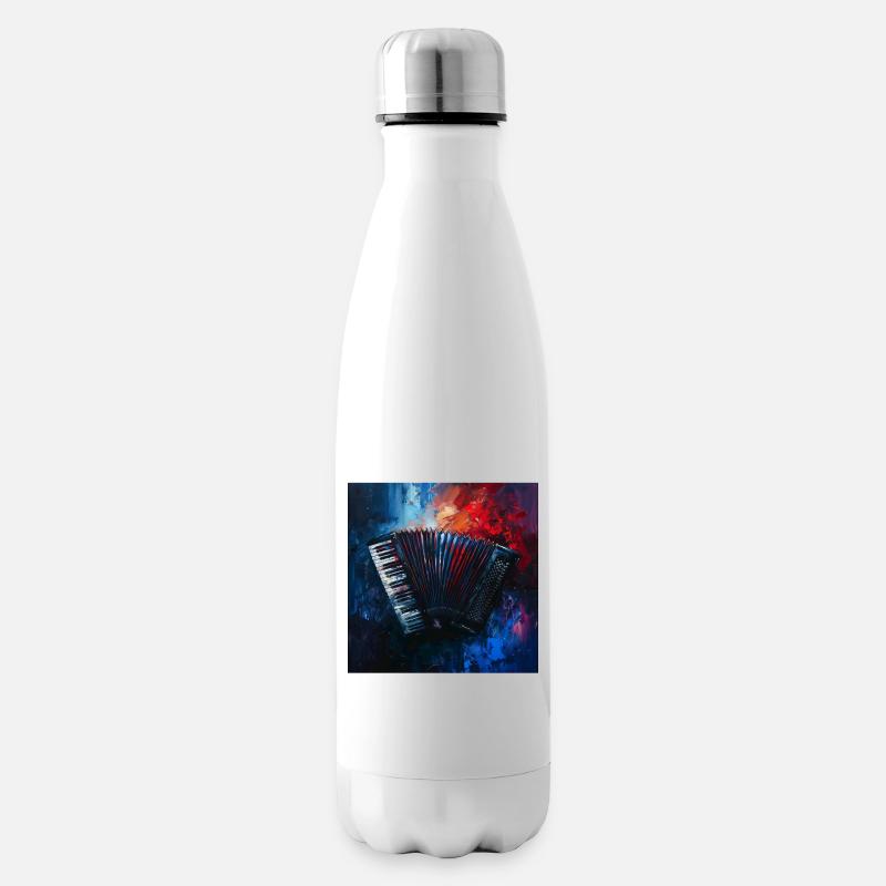 Akkordeon - Isolierflasche - Weiß