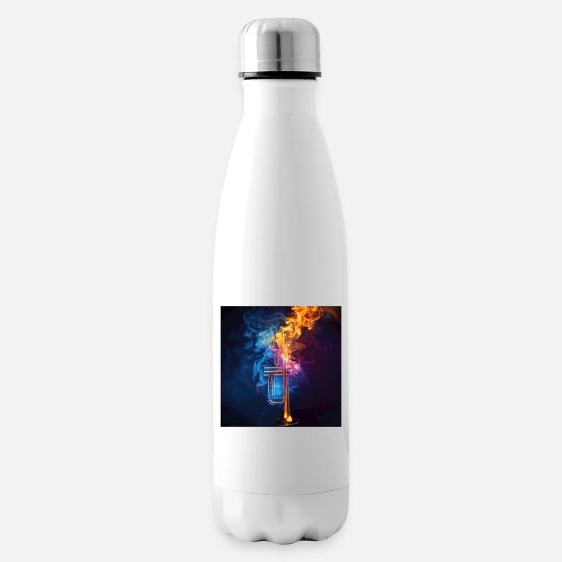Trompete - Isolierflasche - Weiß