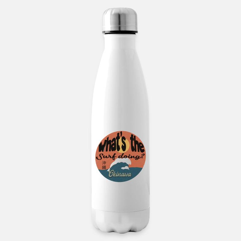 What’s The Surf Doing - Isolierflasche - Weiß