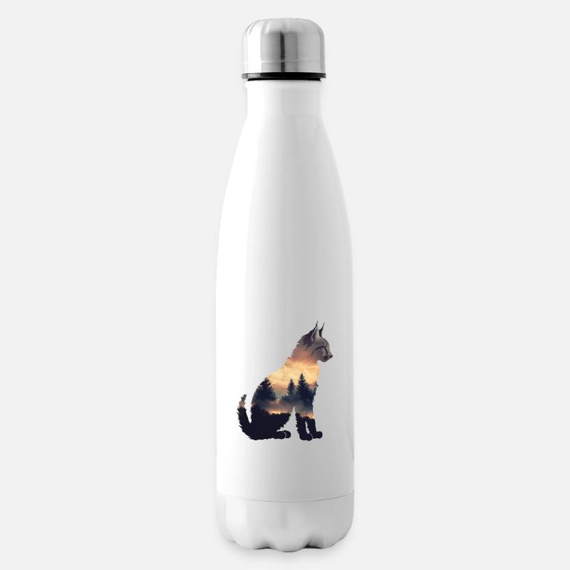 Luchs - Isolierflasche - Weiß