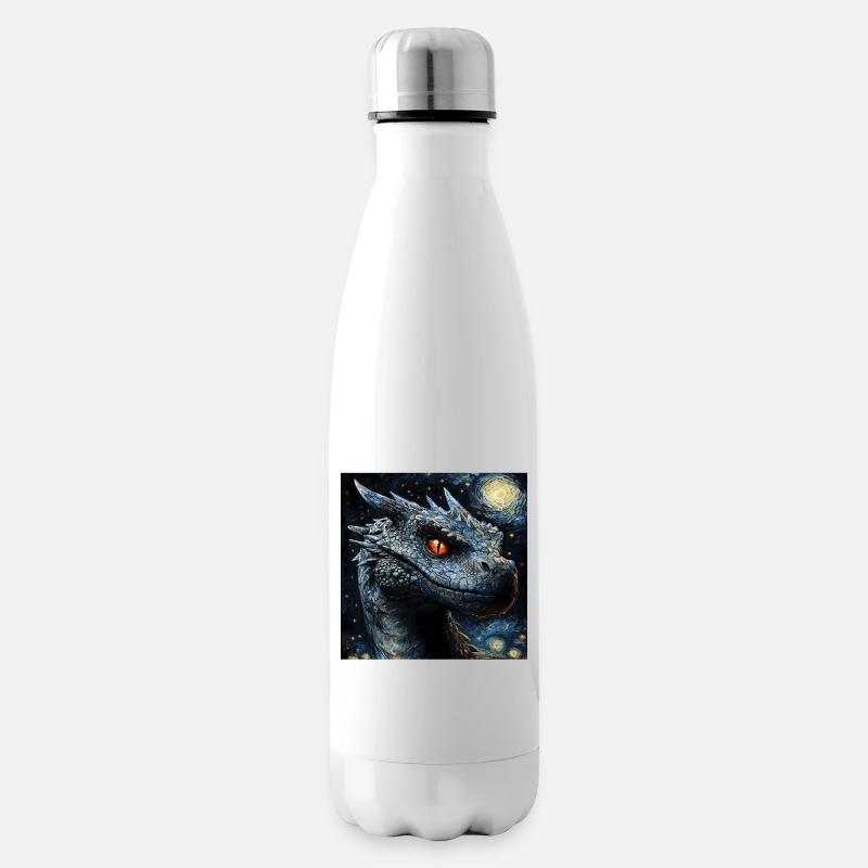 Drachen - Isolierflasche - Weiß