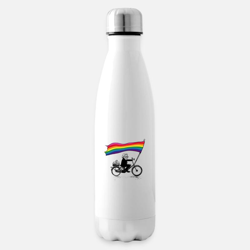 Olas gegen rechts - Isolierflasche - Weiß