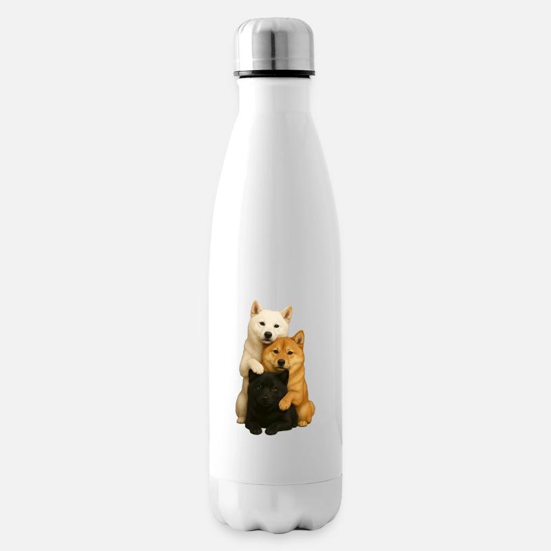 Hund Hunde Süße Hunde - Isolierflasche - Weiß