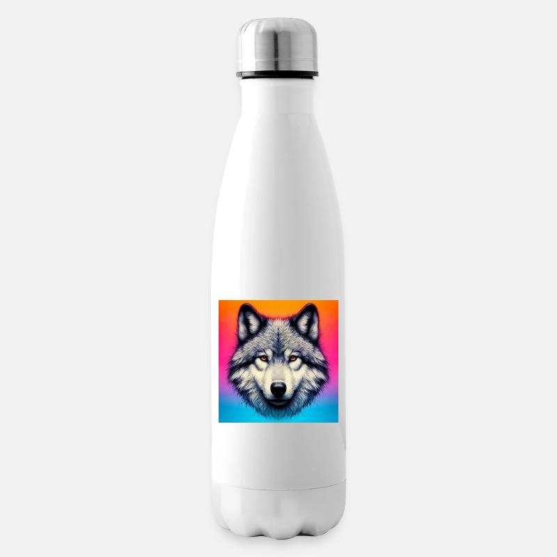 Wolf - Isolierflasche - Weiß