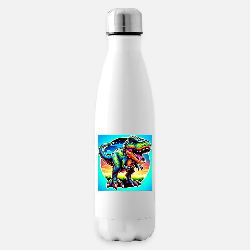 Dinosaurier - Isolierflasche - Weiß