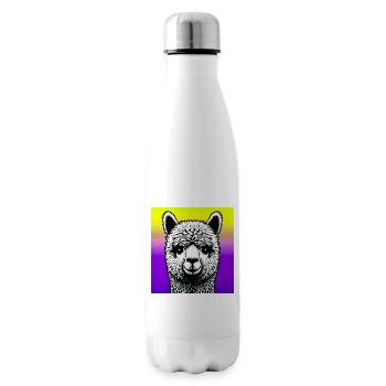 Alpaka - Isolierflasche - Weiß - Rechts