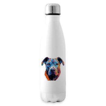 Pop Art de bandes dessinées pour chiens - Bouteille isotherme - blanc - Droite