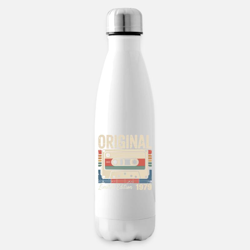 47. Jubiläum – Vintage-Geschenk 1979 - Isolierflasche - Weiß