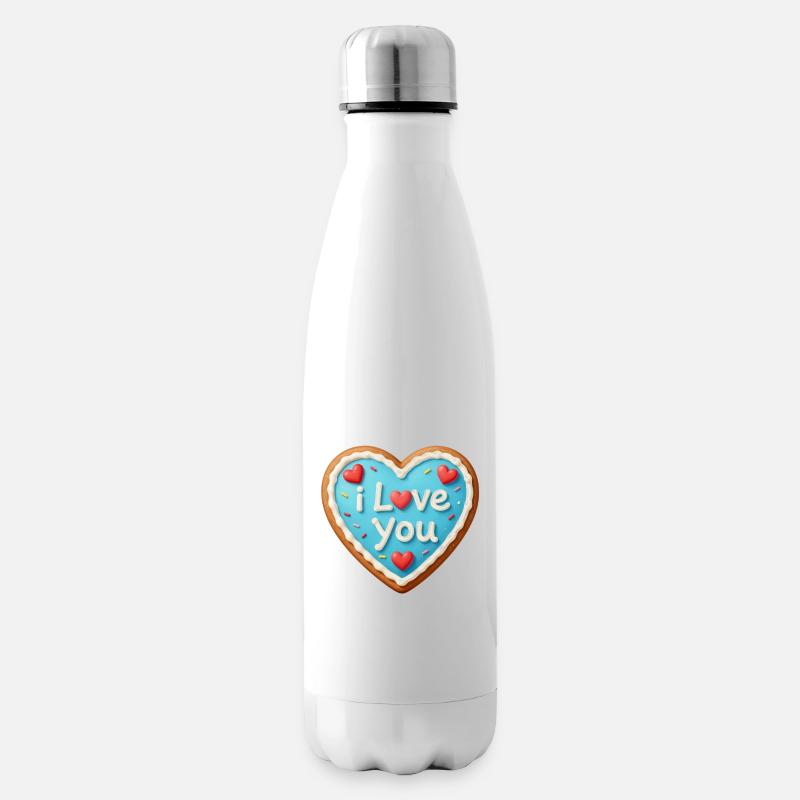Valentinstag Herz Geschenk Valentinstag - Isolierflasche - Weiß