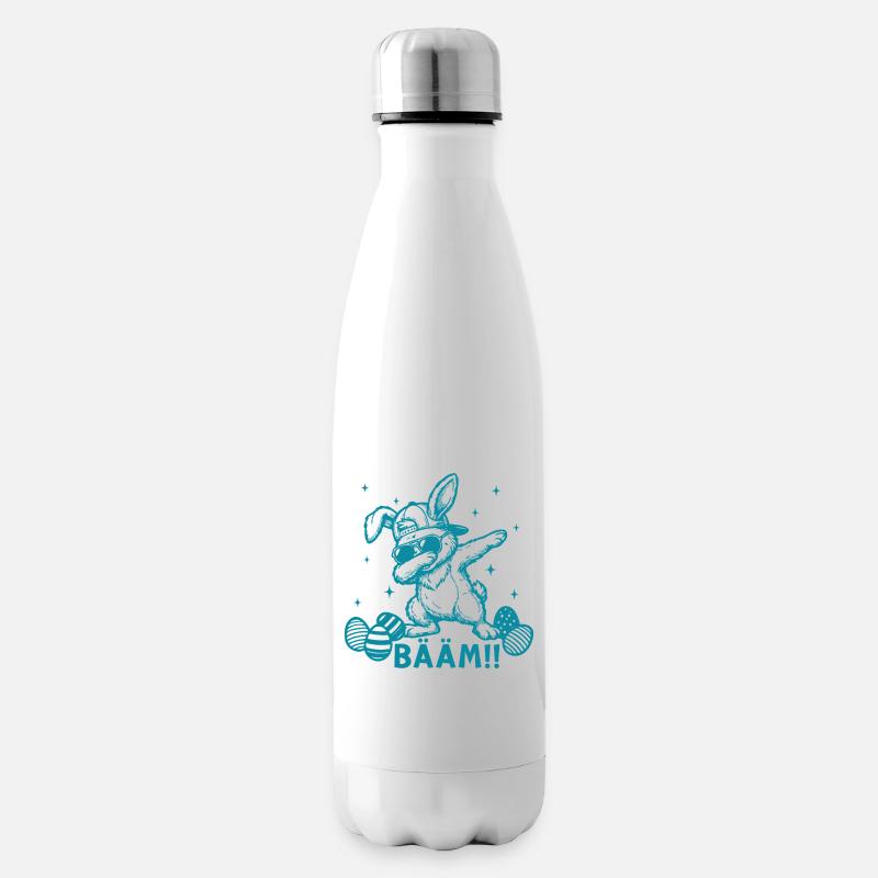 Lustiges Oster Dabbing Osterhase Bääm - Isolierflasche - Weiß