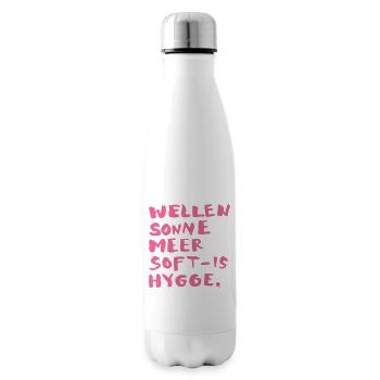 hygge words pink - Isolierflasche - Weiß - Rechts