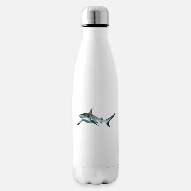 requin - Bouteille isotherme - blanc